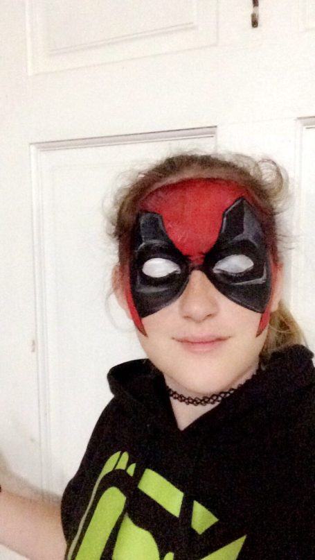 Dead Pool Face Paint